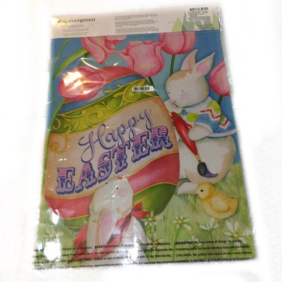 Happy Easter Egg Garden Yard Flag Lawn Holiday Spring Decoration 13X18 Inches - Picture 5 of 8